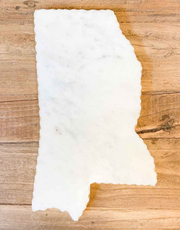 Mississippi Shaped Marble Serving Board